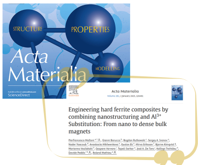 Progettazione di compositi in ferrite hard tramite nanostrutturazione e sostituzione con Al³⁺: dai nanomateriali ai magneti bulk – Un nuovo studio sui progressi nel campo dei magneti permanenti