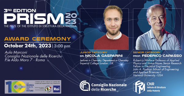 Programma cerimonia di consegna del premio PRISM 2023