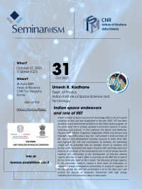 Seminario - L&#039;Indian Institute of Space Science and Technology, IIST, e la ricerca spaziale indiana