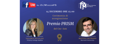 Cerimonia di premiazione del premio PRISM 2021 - Martedì 14 dicembre